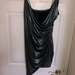 Metallic mini dress
